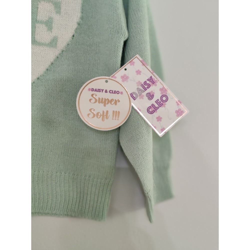 Daisy & Cle Long Sleeve Sweater Size M 10/12 NWT With A White 🤍 Beautiful) - Picture 4 of 6